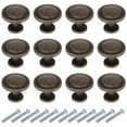 thumbnail image 1 of YIHATA  1-1/4" (31mm) Zinc Alloy Cabinet Knob, Antique Bronze, 12 Pack, 1 of 7