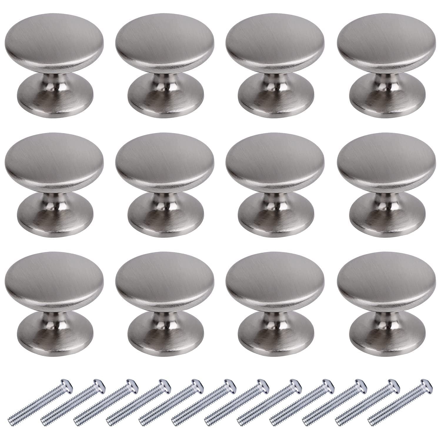 grey dresser knobs YIHATA 1 inch Drawer Knob, 12 Pack Kitchen Cabinet Knobs, Silver Drawer Pulls Bat Mitzvah Dress
