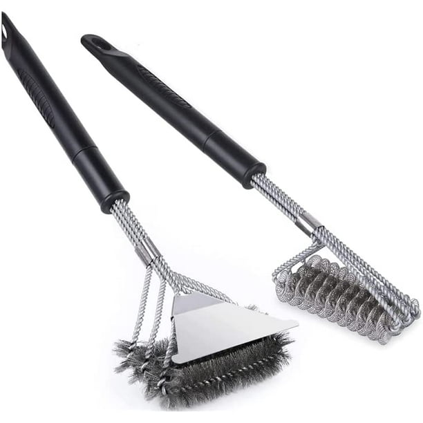 YIHATA 2 Set Grill Brush and Scraper Bristle Free, Safe BBQ Brush for