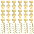 thumbnail image 1 of YIHATA 30 Pack 1-1/4" (30mm) Square Drawer Knob, Brass Kitchen Cabinet Knobs, Wide Dresser Knobs Drawer Pulls, Door Knobs Dresser Drawer Handles, Gold, 1 of 8