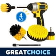thumbnail image 1 of YIHATA 4 PCS Drill Brush Attachment Set Power Scrubber Drill Cleaning Brush Kit for Bathroom, Floor, Tub, Shower, Grout, Tile and Kitchen Surface, 1 of 7