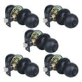 thumbnail image 1 of YIHATA 5 Pack Privacy Doorknobs, Keyless Round Ball Doorknob Set for Bedroom and Bathroom, Interior Doorknobs, Matte Black Finish, 1 of 8