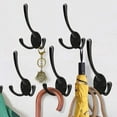 thumbnail image 1 of YIHATA 5 Pack Wall Mounted Coat Hooks, Heavy Duty Big Three Prongs Hooks, with Screws , for Hanging Coats Towel Cubicle Kitchen Bath Backpack Hat Hook, 1 of 7
