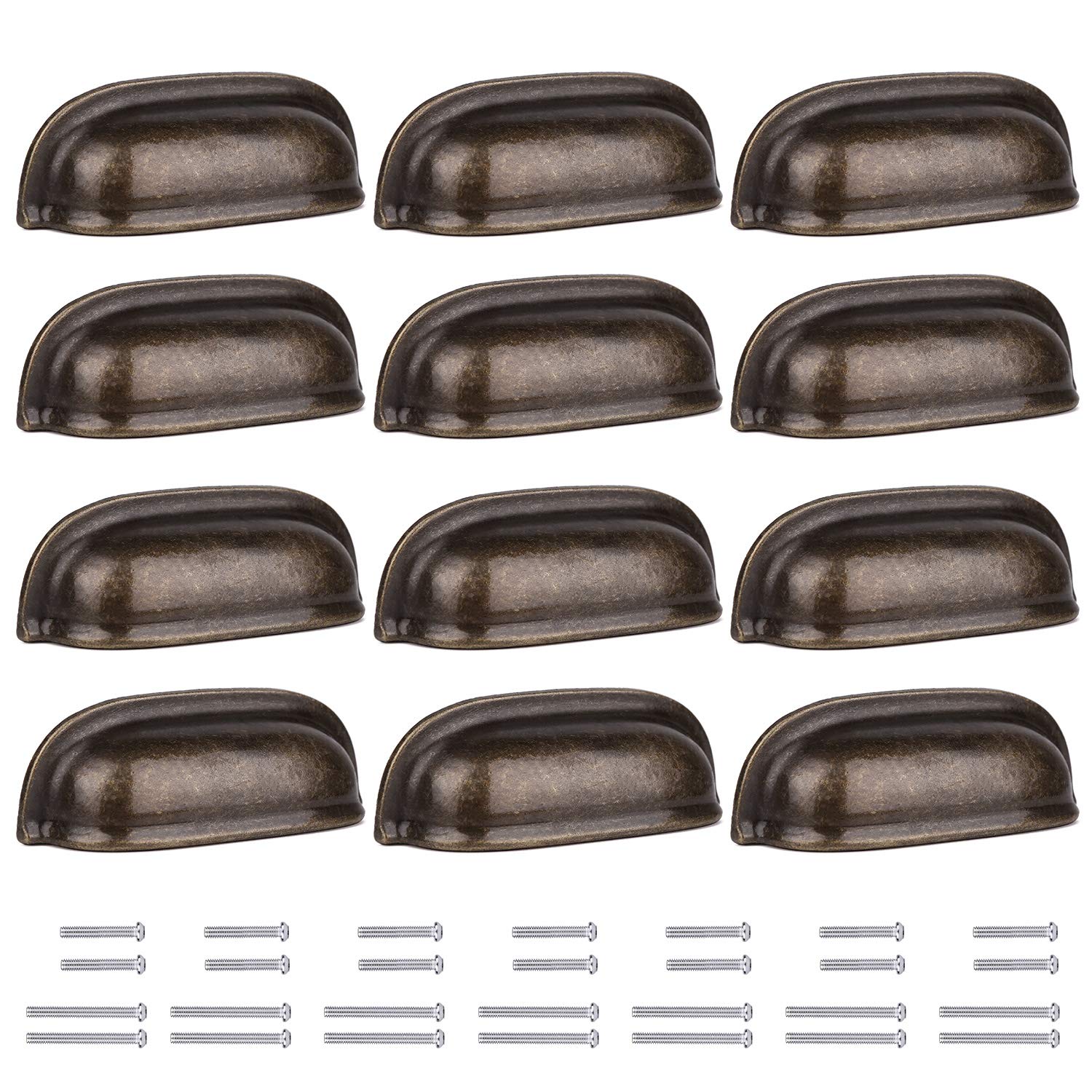 Oil Rubbed Bronze Kitchen Pulls 3 Inch Bin Cup Drawer Handles