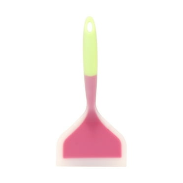 YIHNDIS Silicone Spatula Turner , Heat Resistant Cooking Spatulas for Nonstick Cookware, Large Flexible Kitchen Utensils Bpa Free Rubber Spatula Set for Egg, Pancake, Fish, Burger (D,One Size)