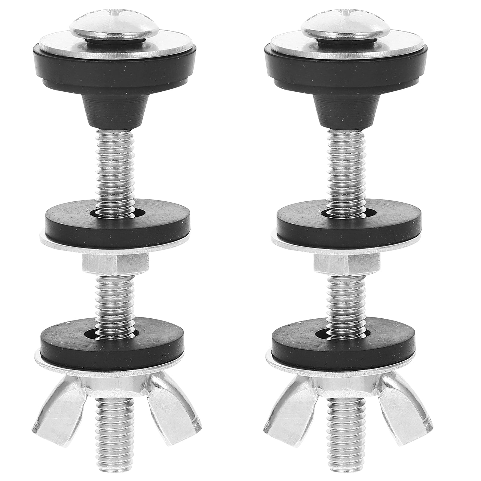 YIHONGMU 1 Pair Toilet Seats Screws Replacement Stainless Steel Toilet
