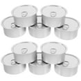 YIHONGMU 10 Pcs Empty Tin Cans Selfseal Tea Tins Coffee Can Pet Food
