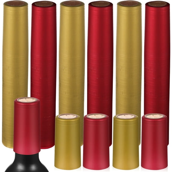 YIHONGMU 200pcs PVC Heat Shrink Capsules Wine Bottle Caps for Wine Making