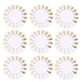 YIHONGMU 20Pcs Teeth Color Chart Cold Light Shade Guide for Oral Care