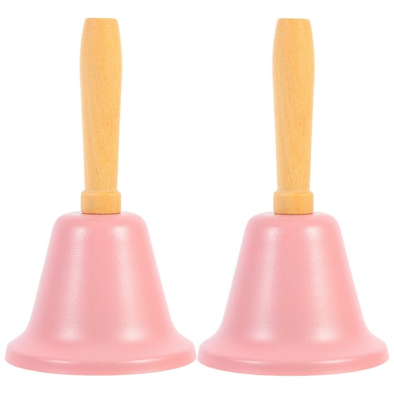 YIHONGMU 2pcs Christmas Handbell Service Bell Metal Desk Tool