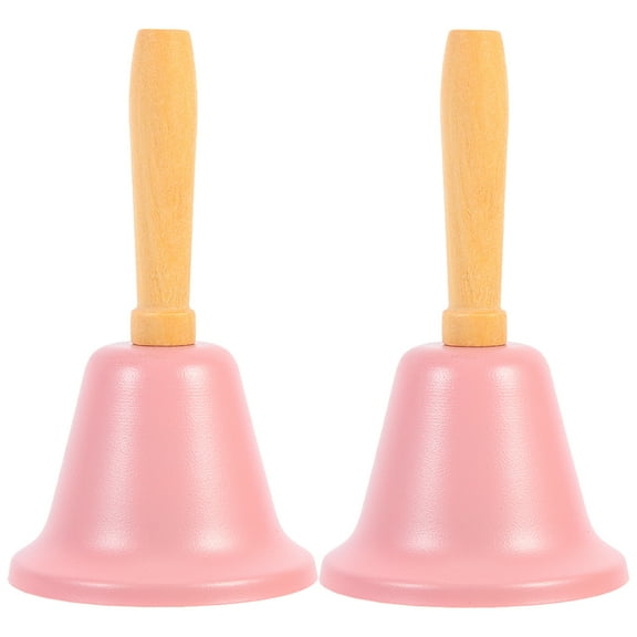 YIHONGMU 2pcs Christmas Handbell Service Bell Metal Desk Tool