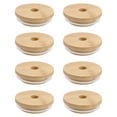 YIHONGMU Reusable Bamboo Mason Jar Lid with Wide Mouth and Straw Hole