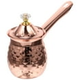 YIHONGMU Turkish Coffee Pot Induction Hob Stainless Steel 600ml Rose