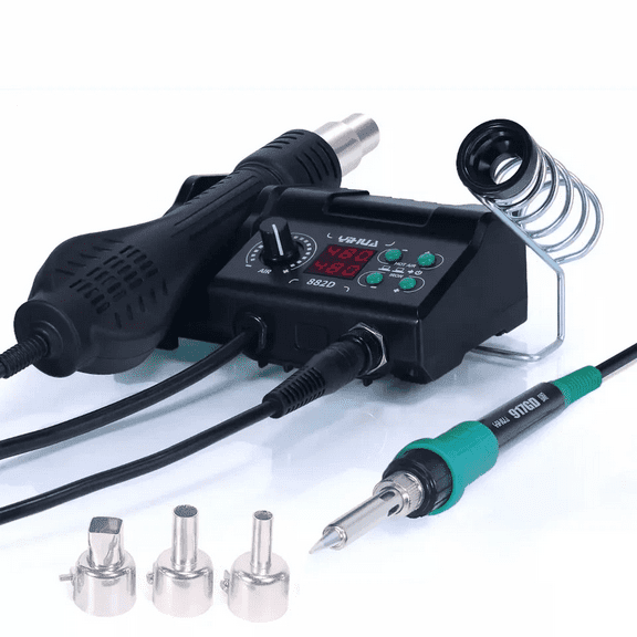 YIHUA 882D 750W Soldering Station Hot AIr Gun Desoldering Rework Station
