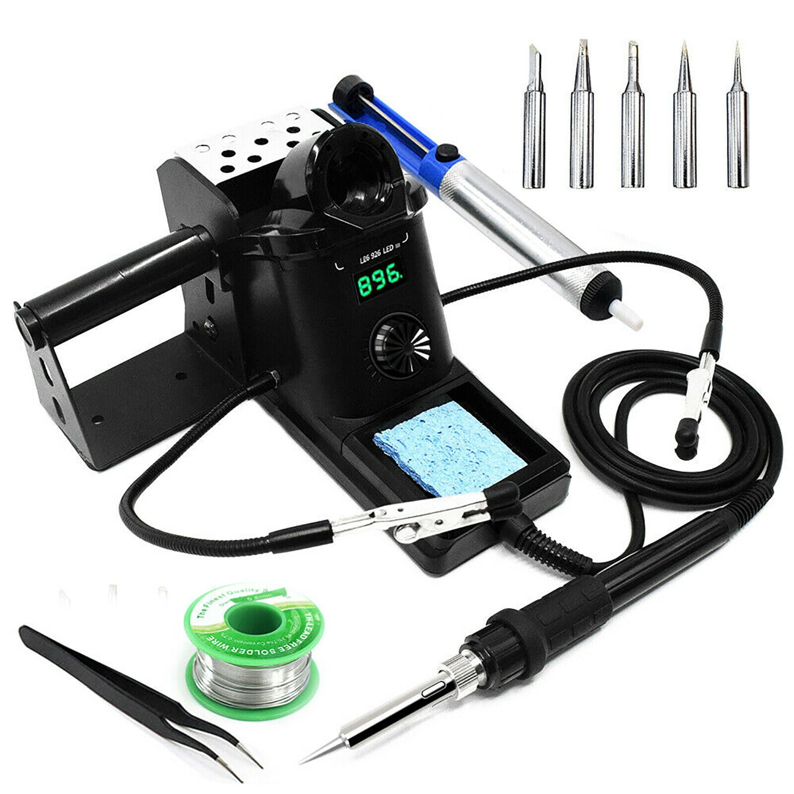 YIHUA-926LED-III 60W Electric Iron Display Soldering Station with 5 Soldering Tips
