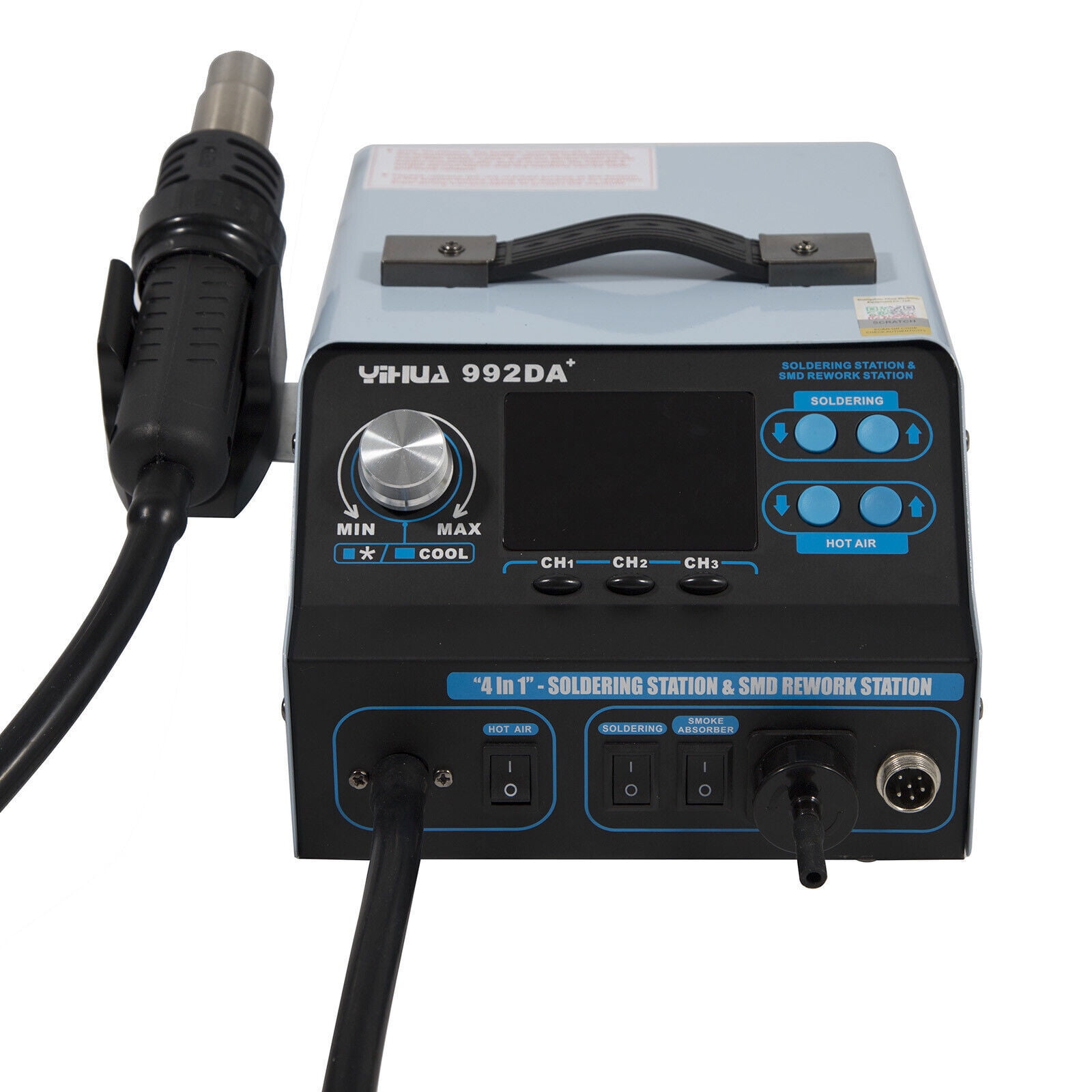 110 Sodder YIHUA 992DA+ 4 in 1 BGA Rework Soldering Station SMD Hot Air Gun Solder ...