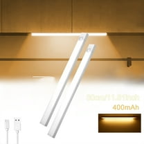 YIIYRY 2-Pack Under Cabinet Lighting,Wireless LED Closet Lights,Rechargeable Motion Sensor Light Indoor for Kitchen Stairs Hallway