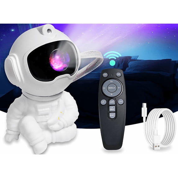 YIIYRY Astronaut Galaxy Projector,Star Projector for Bedroom with Remote, Multicolor LED Night Light for Kids,Christmas Birthday Valentine's Day Gifts