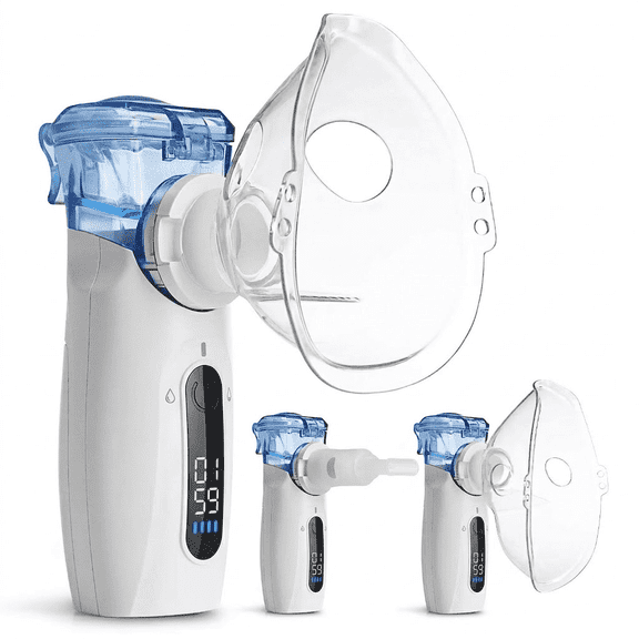 YIJADS Portable Humidifier LCD Handheld Steam Inhaler USB-C Rechargeable Compressor for Adult Kids