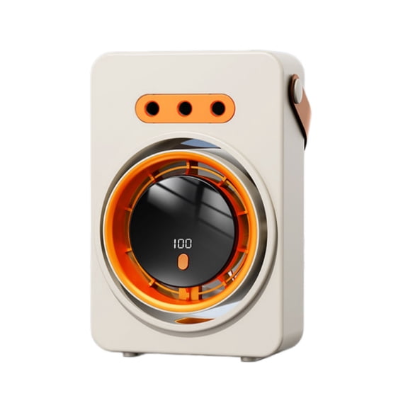 YIJIA 2 In 1 Wall Hanging Desktop Mist Fan Rechargeable PP Triple Nozzle Portable Humidifying Air Circulator 9.84x3.94x6.30 Inches 1 Unit