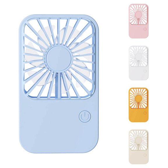 YIJIA 3 Gear 180° Adjustable Pocket Hand Fan USB Rechargeable ABS Portable Mini Desk Air Circulator 5.12x2.95x1.18 Inches 1 Unit