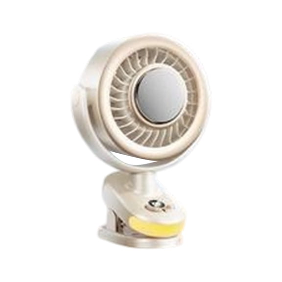 YIJIA 3 Speed Quiet Clip On Cooling Fan USB Rechargeable ABS Rotatable Portable Personal LED Desk Fan 8.66x6.69x3.94 Inches 1 Unit
