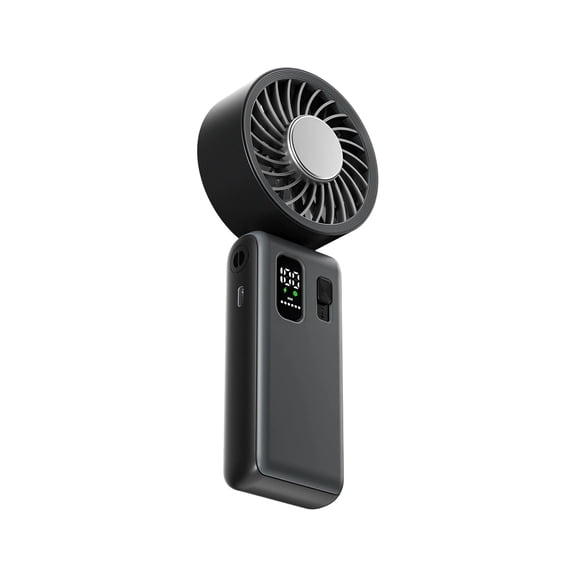 YIJIA Large Capacity Semiconductor Cold Handheld Fan USB Rechargeable Plastic Portable Power Bank Air Cooler 3.54x2.76x7.72 Inches 1 Unit