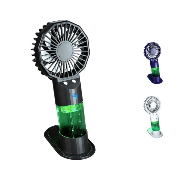 YIJIA Portable Misting Handheld Fan USB Rechargeable PP Dual Wind & Mist Outdoor Personal Cooler 7.09x3.31x2.44 Inches 1 Unit