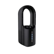 YIJIA USB Rechargeable Bladeless Vertical Desk Fan Plastic Silent LED Power Indicator Indoor Portable Air Cooler 5.12x3.15x11.81 Inches 1 Unit