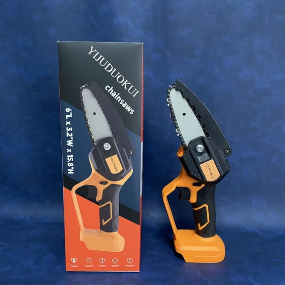 YIJUDUOKUI Chainsaws,Mini Chainsaw Cordless 6'' with 221V Battery, Powerful Electric Small Hand Portable Chain Saw with Auto Oiling System, Lightweight, 2.2 lbs