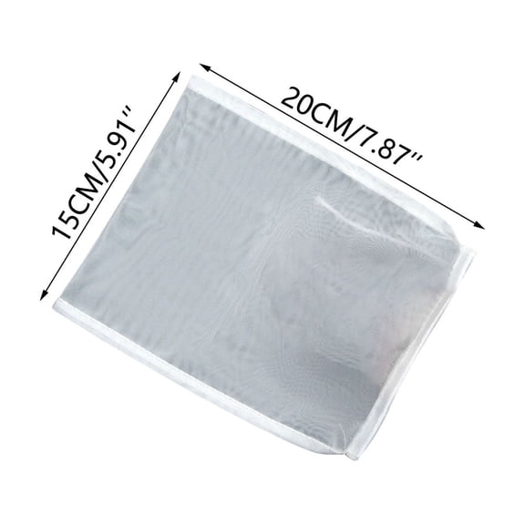 YIKA 100 Mesh Ultra Fine Nylon Filter Bag 12 x 18 Inch Kitchen Strainer, Reusable Drawstring Bag for Soy Milk Juices Wine and Stock, Fine Mesh Straining Bag