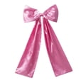 thumbnail image 1 of YIKA 117cm Extra Large Red Bow Christmas Tree Topper Red Ribbon Satin Bow With Long Streamers For Home Holiday Decoration Red 120cm A, 1 of 6