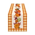 thumbnail image 1 of YIKA 13x72 Inch Fall Table Runner Thanksgiving Harvest Pumpkin Maple Leaf Runner Reusable For Home Kitchen Dining Party Decoration B, 1 of 6