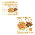 thumbnail image 1 of YIKA 20 Pack Thanksgiving Turkey Printed Napkins Disposable Paper Napkins for Fall Harvest Parties Holiday Dinner Tables & Autumn Decor Supplies B, 1 of 6
