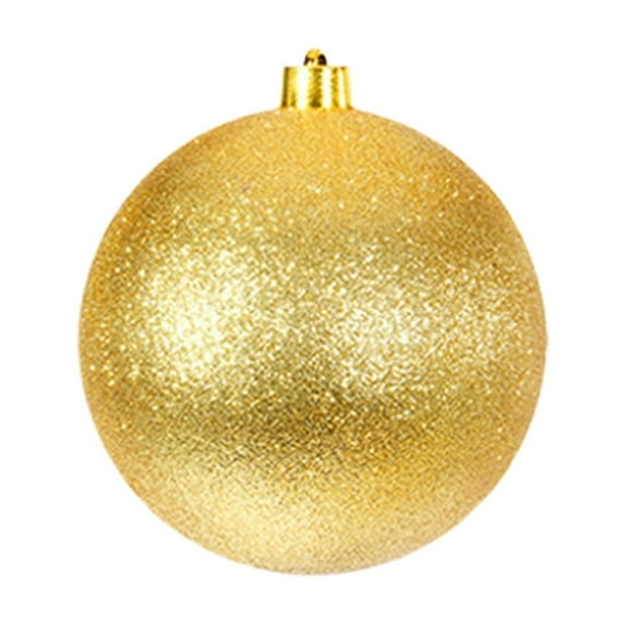 YIKA 2025 Christmas 6 Inch 150mm Decorations Commercial Grade Indoor And Outdoor Shatterproof Plastic Spherical Decoratives Clearances Saleing Gold