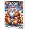 thumbnail image 1 of YIKA 2025 Christmas Countdown Calendar Cute Acrylic Decoration Holiday Gifts Box For Family Friend Christmas Decoration, 1 of 9
