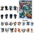 thumbnail image 1 of YIKA 2025 Christmas Countdown Calendar Cute Acrylic Decoration Holiday Gifts Box For Family Friend Christmas Decoration, 1 of 6