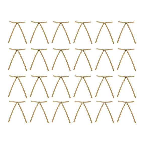 YIKA 24Pcs Velvet Red Christmas Tree Bows - for Tree, Wreath, Stairs & Fireplace Indoor Decor, Christmas Bows & Ribbons, for Gifts Wrapping& Party Decorations Christmas Bows And Ribbons