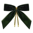 thumbnail image 1 of YIKA 24pcs Burgundy Small Velvet Christmas Bows For Christmas Tree Wreath Gift Wrap Crafts Wedding Party Bows For Snack Bags Baking Candy Bags Home Decoration Army Green, 1 of 9
