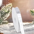 thumbnail image 1 of YIKA 2cm Polyester Hot Stamping Christmas Gift Ribbon Christmas Day Decoration Ribbon Holiday Fine Decoration Christmas Decorations Silver, 1 of 6