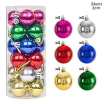 YIKA 2pc-24pc Christmas Ball Set Assorted 6 Colors