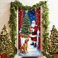 thumbnail image 1 of YIKA 35 X 72 Inch Christmas Door Cover Christmas Door Curtain Christmas Day Door And Wall Decoration Festival Party Decoration Christmas Decorations A, 1 of 6