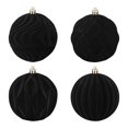thumbnail image 1 of YIKA 4 Pcs Velvet Christmas Balls Flocked Christmas Tree Ornaments Plastic Balls Xmas Decorative Hanging Ornaments Christmas Tree Decoration 2.4 Inch, 1 of 6