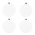 thumbnail image 1 of YIKA 4 Pcs Velvet Christmas Balls Flocked Christmas Tree Ornaments Plastic Balls Xmas Decorative Hanging Ornaments Christmas Tree Decoration 2.4 Inch, 1 of 6