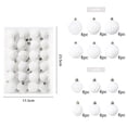 thumbnail image 1 of YIKA 48PCS 1.57 Inch Christmas Balls Christmas Tree Bauble Hanging Ornaments Bulk Set For Home Party Tree Full Decor White, 1 of 4