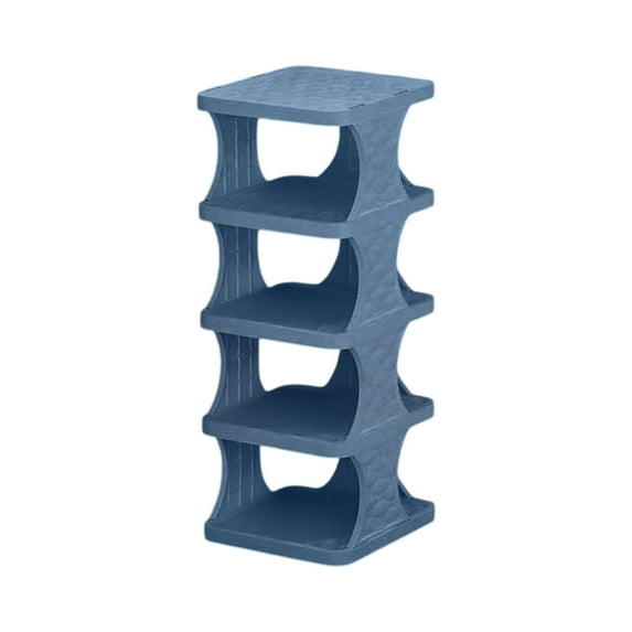 YIKA 5-Tier Multi-Layer Concise Shoe Rack Free Standing Shoe Storage Organizer for Entryway Dormitory Small Spaces Thick Sturdy Shoe Shelf for Sneaker Boot Household Furniture