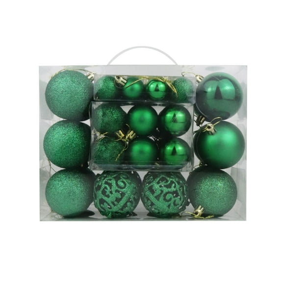 YIKA 50PCS Christmas Ball Ornaments Christmas Tree Decoration Holiday Multiple Styles Ornaments For Christmas Trees Party Ball Decoration