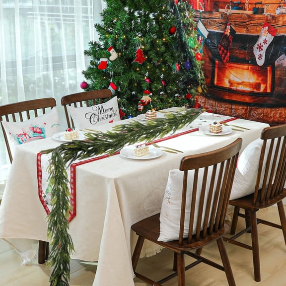 YIKA 6.2ft Christmas Rattan Pin Needle Rattan Shaped Like A Dog Tail Christmas Party Decoration Home Decoration B