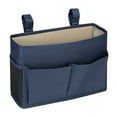thumbnail image 1 of YIKA Bedside Caddy Hanging Bed Organizer - Storage Bag with 4 Pockets & 2 Hooks for Bunk/Beds, Dorm Rooms, Bed Rails, Camp, 1 of 5