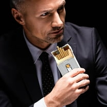 YIKA Case With Lighter USB Lighter Rechargeable Flameless Windproof SL